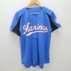 千葉ロッテマリーンズ】ユニフォーム サブロー ブルー Mサイズ - メルカリ