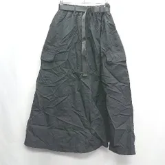 ◇ Θ ECRIRE　エクリール ウエストゴム マキシ フレアー スカート サイズM ブラック レディース E  【1409240061670】