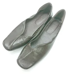 ◇ Θ VIVIAN スクエアトゥ フラットシューズ サイズM ダークブラウン レディース E  【1502060027601】