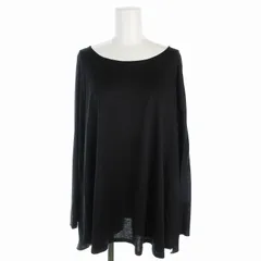 ランバンオンブルー LANVIN en Bleu バックフリルドルマンカットソー チュニック 38 S 黒 ブラック 3386708 /USのサムネイル
