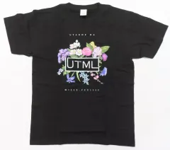 【中古】Tシャツ ロゴ bierth flower Tシャツ ブラック Mサイズ 「うたごえはミルフィーユ 放送直前スペシャルイベント」