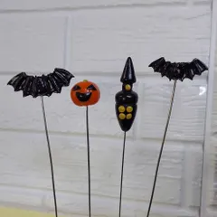 【受注製作】ガーデンピック　ハロウィン　ウッドピック　ゆらりミニおばけ　550円 2025年最新】ハロウィン ガーデンピックの人気アイテム - メルカリ