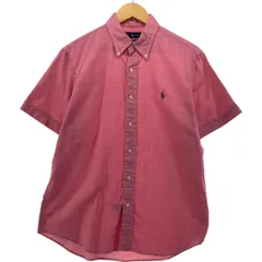 古着 ラルフローレン Ralph Lauren CHAMBRAY OXFORD 半袖 ボタンダウンシャツ メンズM相当/eaa553994