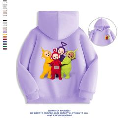 トレーナー パーカー 秋冬 パープル  アイテム オシャレ Tシャツ 半袖 夏 インス映え y2k テレタビーズ Teletubbies グッズ 玩具 おもちゃ ぬいぐるみ グッズ