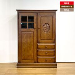 加茂桐箪笥 伝統工芸士 「渡辺秀紀」作 着物箪笥 角丸総盆 総桐 光保銘