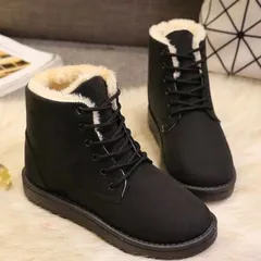 レディース レースアップ ムートンブーツ ボア 37 38 オシャレ トレンド