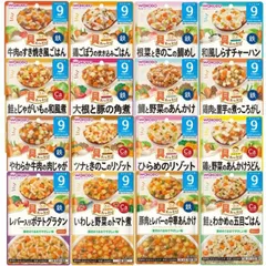 和光堂 離乳食 ベビーフード グーグーキッチン 9か月頃から 16種各1個 アソート 食べ比べセット 各1個