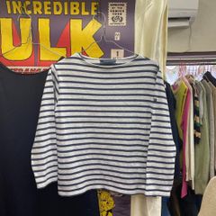 良品 SAINT JAMES セントジェームス ウエッソン XXS ボーダー Tシャツ バスクシャツ ボートネック カットソー グレー 希少なスモールサイズ
