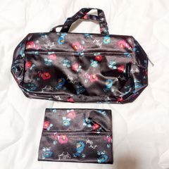 With ジルスチュアート ティッシュケース付き レトロ花柄バックインバック
