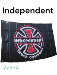 Independent バーナー ブラック 旗　インディペンデント