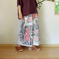 アド コットンワイドパンツ●ゼブラ