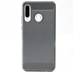 P30 Lite ケース  カーボン調 薄型 耐衝撃 ソフト ケース 【Color】 グレーのサムネイル