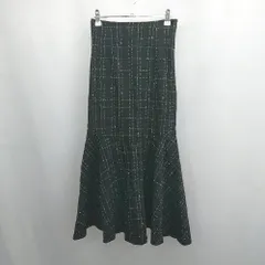 ◇ ⊇ 美品 マジェスティックレゴン 可愛い系 ロング丈 マーメード スカート サイズS ブラック系 レディース E  【1507160017705】