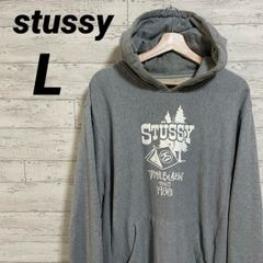 old stussy ステューシー　パーカー　グレー　90s L