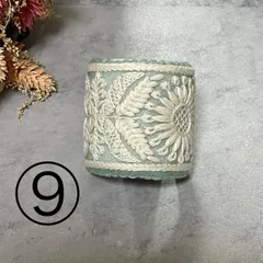 ポニーフック　インド刺繍リボン　ハンドメイド