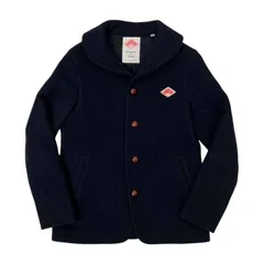 【美品】DANTON ダントン　ピーコート　ウールモッサ　ネイビー　ロゴ クーポン】【DANTON/ダントン】ウールモッサ―ロングコート #JD