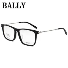 BALLY バリー BY5057D 001 56 メガネ 眼鏡 アイウェア アジアンフィット フレーム 鼻あて メンズ ブラック シルバーのサムネイル