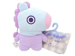 BT21 탄톤 베이직 봉제인형 L MANG + 탄톤 L용 파자마 퍼플 합계 2점 세트 일부 미개봉품(056)