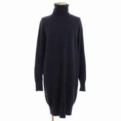 メゾンマルジェラ 4 Maison Margiela 4 タートルネック ニット セーター ワンピース エルボーパッチ 長袖 s51ct0876 S16115 紺 ネイビー Mのサムネイル