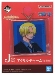 【中古】キーホルダー サンジ アクリルチャーム 「一番くじ ワンピース The Greatest Battle～偉大なる航路へ～」 J賞