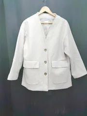 ◇ LOWRYS FARM ローリーズファーム ノーカラー シンプル 長袖 コート ジャケット サイズ F ライトベージュ系 レディース P  【1304100016763】のサムネイル