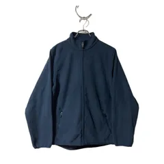 ランズエンド フリース フルジップ ネイビー ブルゾン ジャケット 古着 ヴィンテージ