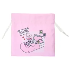 【メール便】エスターバニー 巾着袋 リボンフラット巾着 だらりん ティーズファクトリー きんちゃくポーチ 小物入れ キャラクター グッズ 