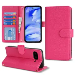 新品 DEYHU 対応 Google Pixel 9a ケース 手帳型 グーグルピクセル9a ケース 本革 カード収納 スタンド機能 ピクセル9a ケース 大容量 財布型 耐衝撃 pixel 9a スマホケース レザー ローズレッド