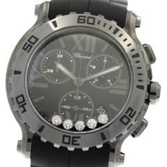 ショパール Chopard 8499 ハッピースポーツ クロノグラフ 5Pダイヤ クォーツ メンズ_896106