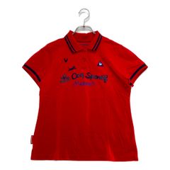 中古 レディース ルコックスポルティフ le coq sportif 半袖ポロシャツ L 赤 レッド