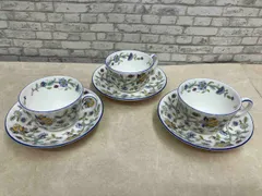 MINTON ミントン HADDON HALL BLUE S.782 ハドンホール ブルー カップ&ソーサー 3客セット