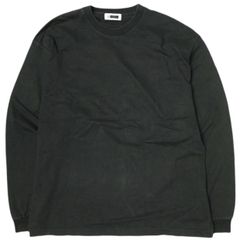 H BEAUTY&YOUTH エイチ ビューティーアンドユース 日本製 COTTON CREW NECK LONG SLEEVE T-SHIRT コットンクルーネックロングスリーブTシャツ 1212-214-7941 M BLACK トップス g22678
