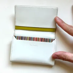 ポールスミス　Paul Smith 名刺入れ　レディース　ホワイト系　美品