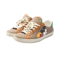 GUCCI グッチ ディズニーコラボ ミッキー レザー ローカット スニーカー 2025年最新】gucci スニーカー ミッキーの人気アイテム - メルカリ