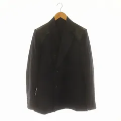 トーガ TOGA ヴィリリース VIRILIS SUITING WOOL JACKET テーラードジャケット ウール 総裏地 44 紺 黒 ネイビー ブラック /MI ■OSのサムネイル