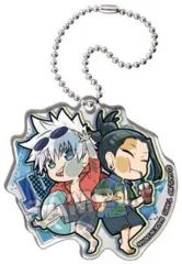 【中古】キーホルダー 五条悟＆夏油傑 「ぴた!でふぉめ 呪術廻戦 懐玉・玉折 アクリルキーホルダー」
