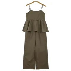 美品  A DAY IN THE LIFE UNITED ARROWSアデイインザライフユナイテッドアローズ タグ付き ペプラム オールインワンサロペット sizeFREE/ベージュ