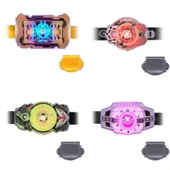 【中古】雑貨 全4種セット 「仮面ライダーシリーズ 光る!変身ベルトブレス」