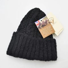 HIGHLAND2000 ハイランド2000 ウール ニットキャップ ブークレ ワッチキャップ mer0155 ブラック 黒 freeサイズ