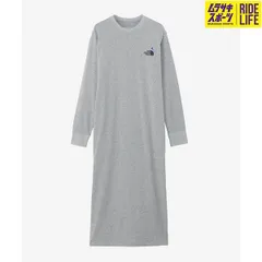 【ムラサキ公式】THE NORTH FACE ザ・ノース・フェイス レディース ロングスリーブズーピッカーワンピース 長袖 ミックスグレー NTW32440 Z