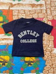 【Size70-80】vintage BENTLEY COLLEGE 半袖Tシャツ US古着 ヴィンテージ