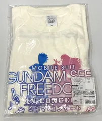 ロゴ Tシャツ アイボリー XLサイズ / 機動戦士ガンダムSEED FREEDOM シネマ・コンサート / シード フリーダム アニメ グッズ 衣類 アパレル 【中古】 【開封品】 【29-20250609-A692】