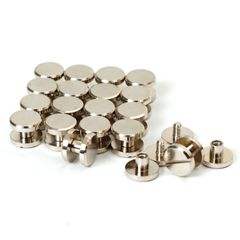新品 シカゴスクリュー 20個入り 10×4×4mm 真鍮組ネジ コンチョ バッグ ベルト 底びょう リベット スタッズ パーツ 鋲 リベット スタッド ネジ式 レザークラフト DIY ハンドメイド パーツ