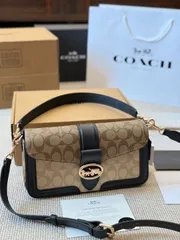 【今日特価】Coach Georgie Colorblock Rivet Messenger Bag - コーチ ジョージー カラーブロック リベット メッセンジャーバッグ?3way 仕様 ×モダンで個性的なデザイン?送料無料