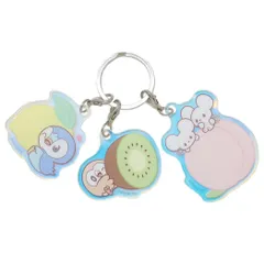 【メール便】ポケットモンスター キーリング オーロラアクリルキーホルダー ポケピース ポッチャマ モクロー ワッカネズミ ポケモン マリモクラフト 3連 3チャーム アクキー キャラクター グッズ 