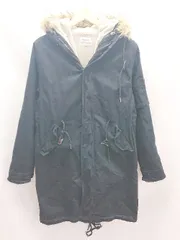 ◇ EMMA CLOTHES エマ クローズ 防寒 ２WAY ボア フード 長袖 コート ジャケット サイズM ブラック レディース E  【1303090017644】
