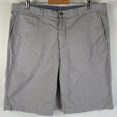 古着 ポロ・ラルフローレン POLO RALPH LAUREN ショートパンツ チノパン ポロチノ 大きいサイズ ワンポイントロゴ w40T  グレー系 メンズ