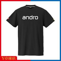 アンドロ ナパＴシャツ デオ ブラックxホワイト 卓球ウェア NAPA T-SHIRT DEO ユニフォーム Y卓球店 (andro) [M便 1/1]