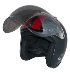 新品！ ZK-300 スモールジェット 内装着脱式 【メタリックブラック/レッド】+スモークミラーバブル（劣化防止UVカット＆ハードコート）+フリップアップ SG公認 PSC認可 全排気量対応 盗難防止金属ホルダー ※フリーサイズ(57～60㎝)