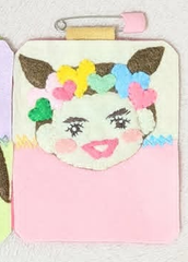 フェルト名札　女子　保育　実習